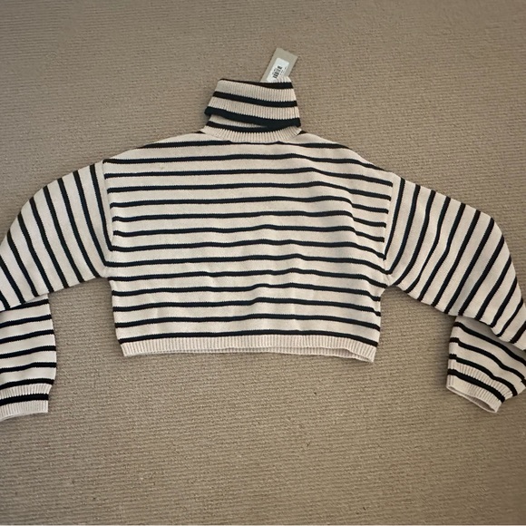 DENIMIST Cropped Striped Turtleneck NWT - XS - Picture 3 of 5